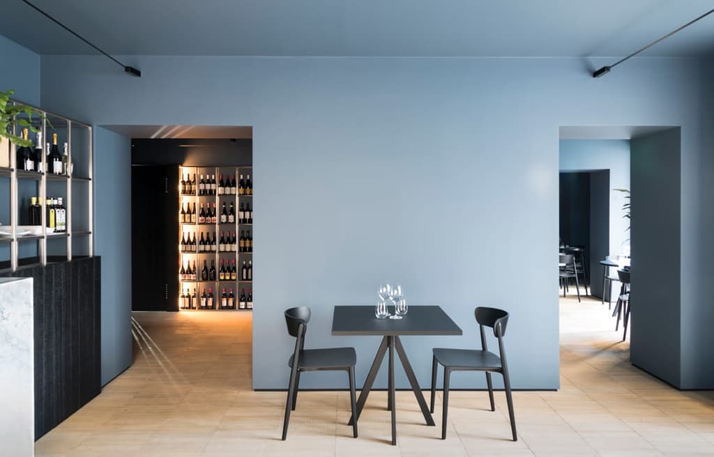Grey walls look good again at this Palermo restaurant