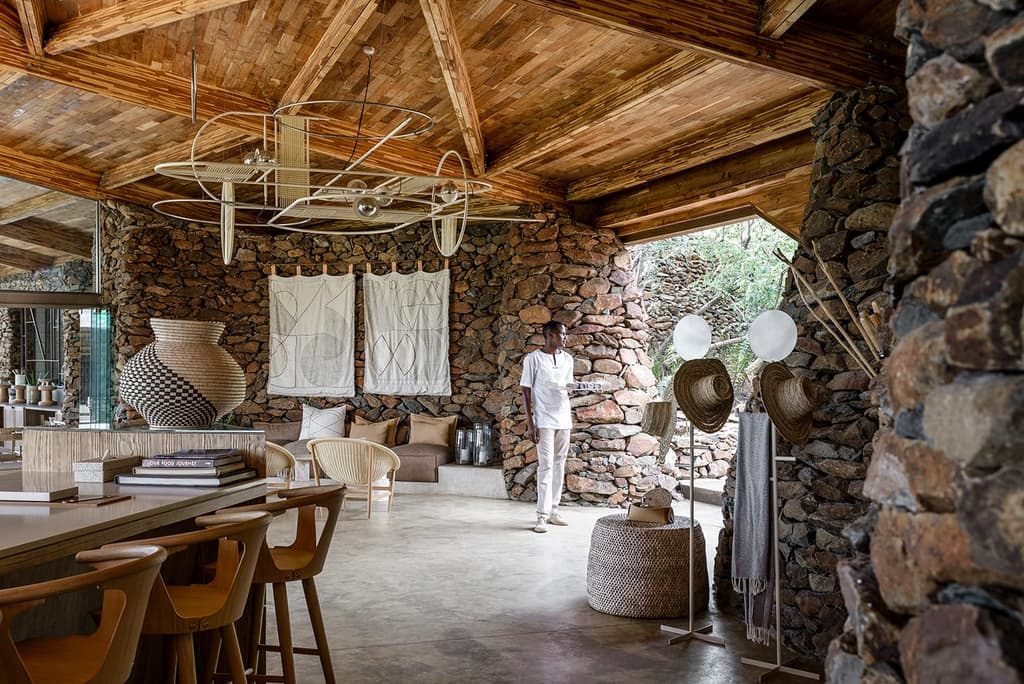 Singita's lounge. Photography: Adriaan Louw