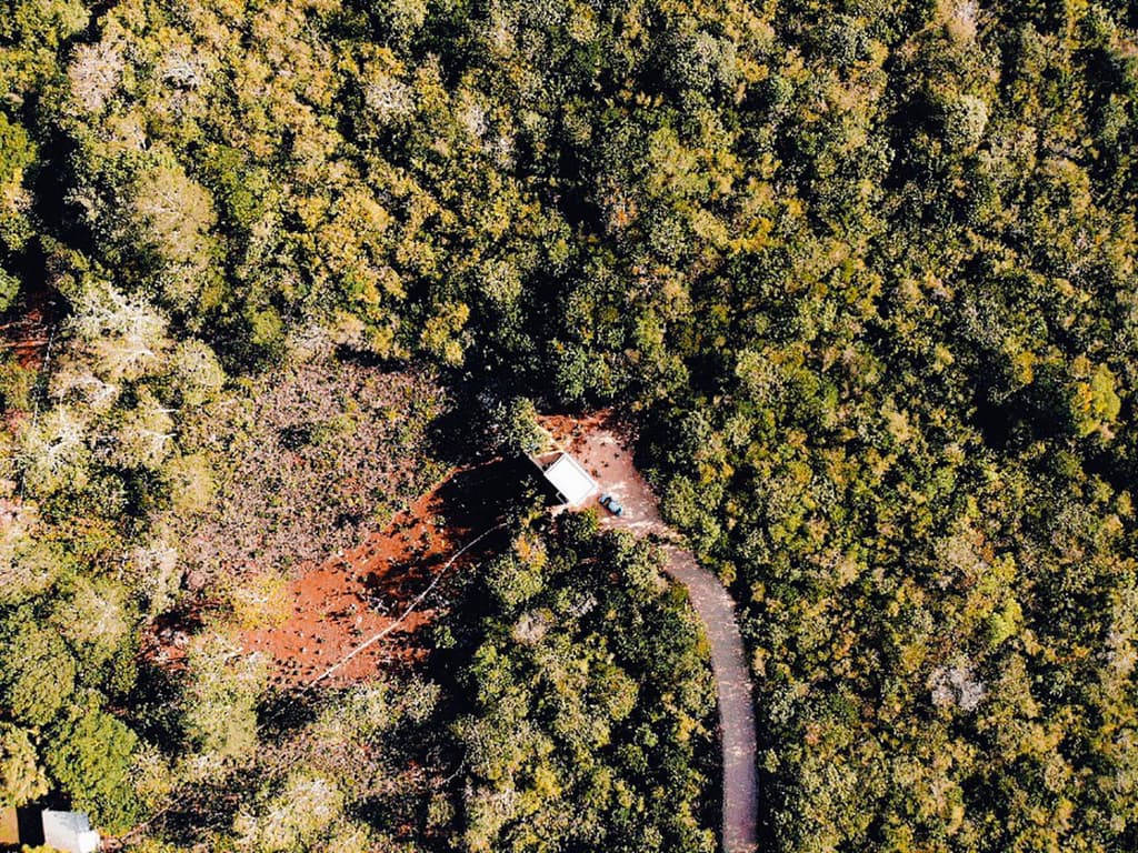 Casita Jabin is a tiny pink hut in the middle of the Yucatán jungle