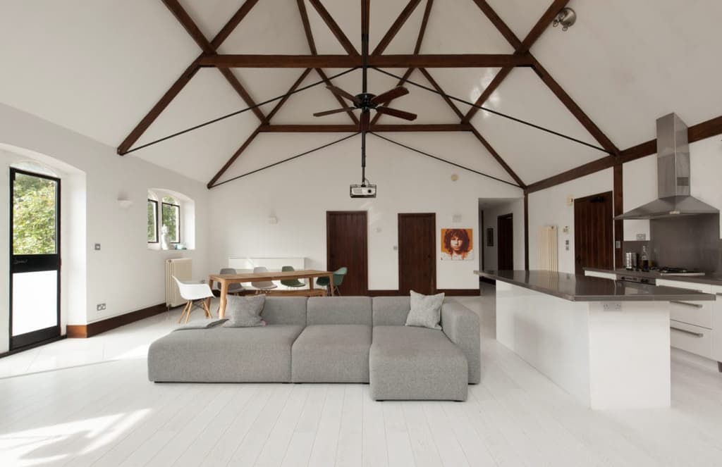 A vaulted apartment in a former schoolhouse is up for sale in Colchester