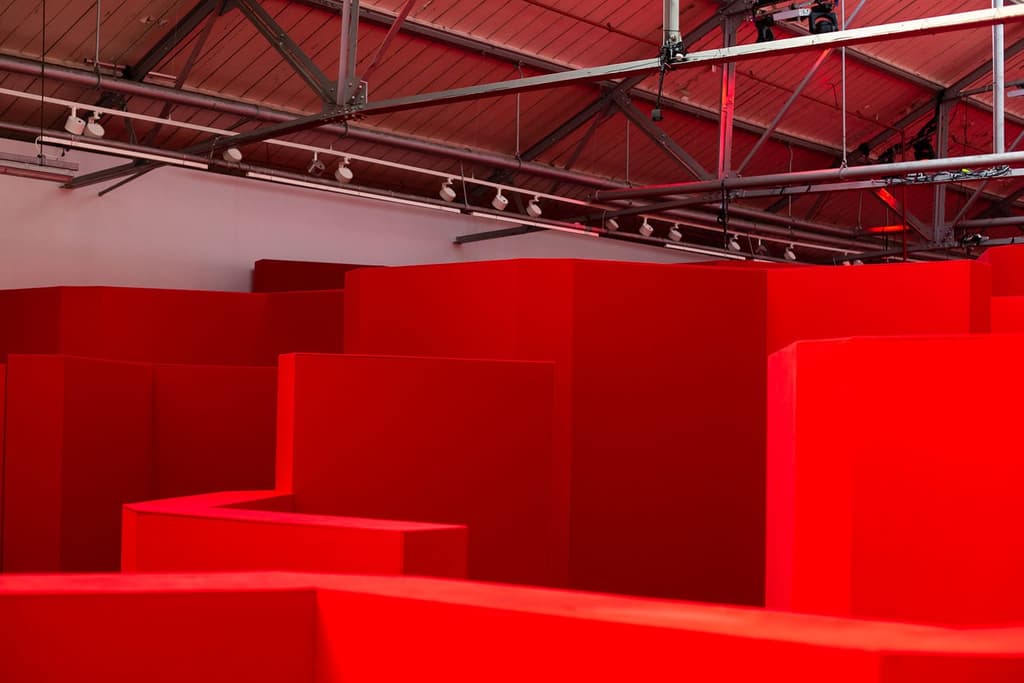 The Postbox Maze is a ticketed event that is open to the public until 13 September during London Fashion Week