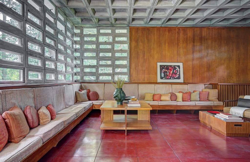 Rare concrete home by Frank Lloyd Wright hits the market in New Hampshire
