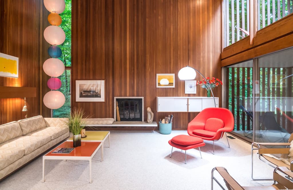 An architect's midcentury Michigan home lists for the first time ever