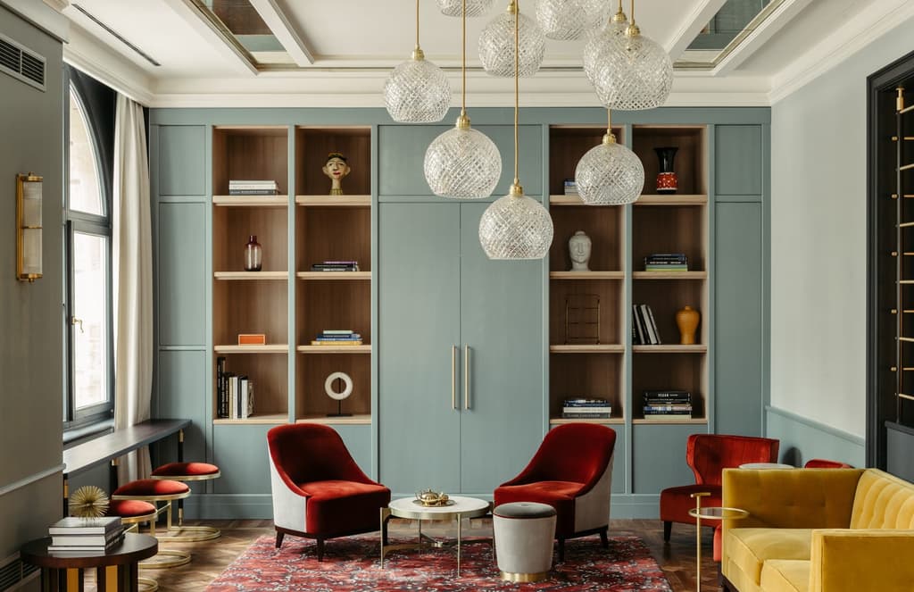 This Frankfurt hotel marries Wilhelmine and midcentury details