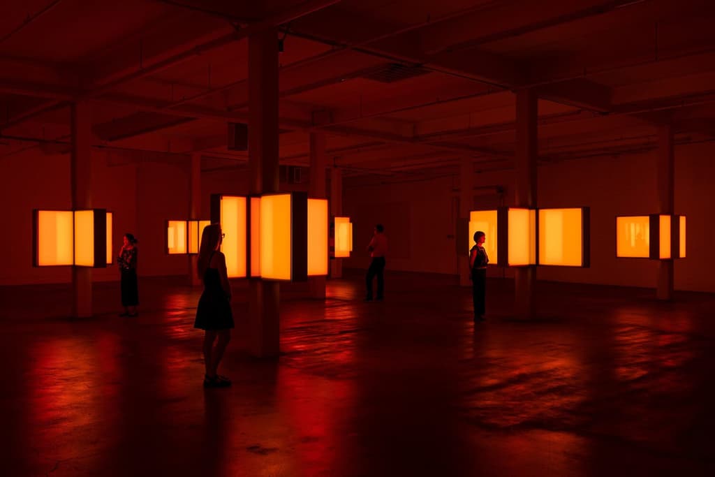 Phillip K Smith III’s 10 Columns installation