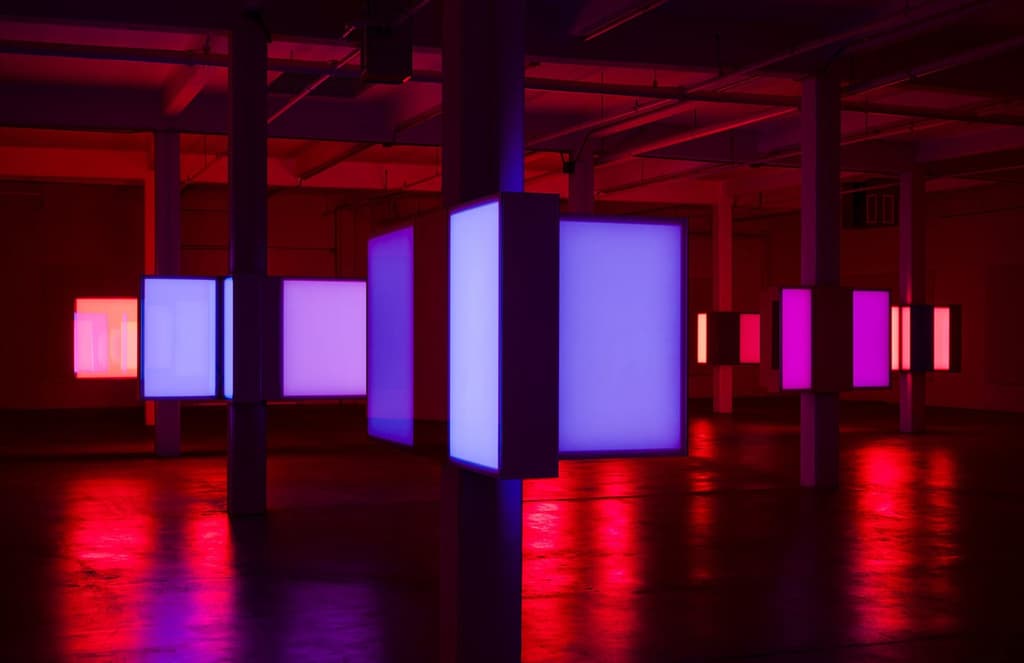 Phillip K Smith III’s 10 Columns installation is a neon sci-fi trip