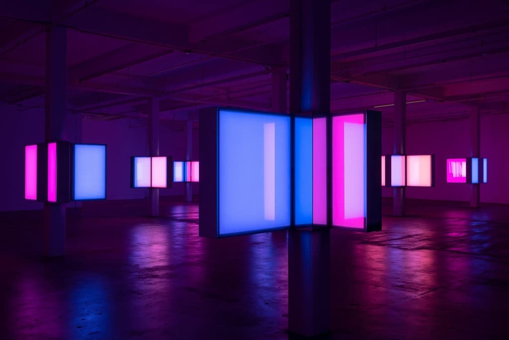 Phillip K Smith III’s 10 Columns installation