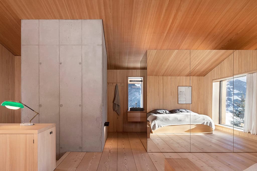 Interiors of Turmhaus Tirol in the Tyrolean Alps