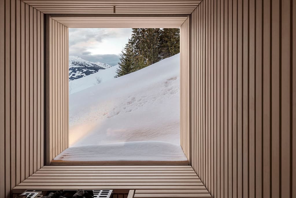 Interiors of Turmhaus Tirol in the Tyrolean Alps