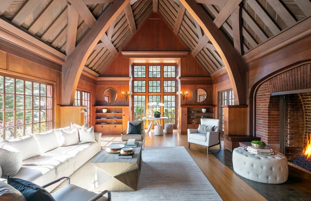Ornate Californian Arts and Crafts barn by Bernard Maybeck hits the market