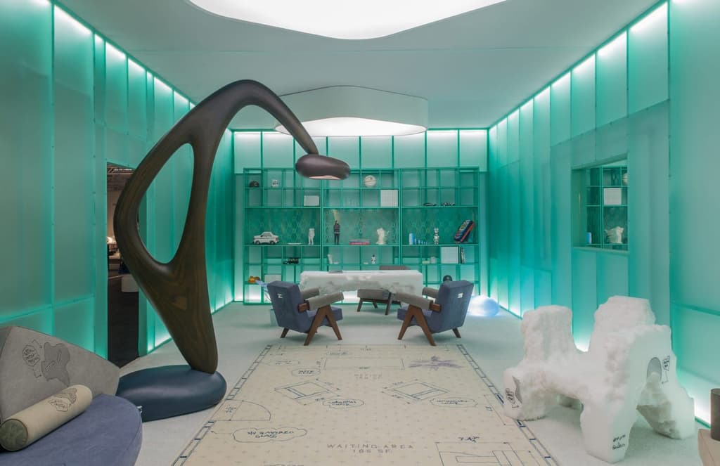 Daniel Arsham recreates his living room at Design Miami