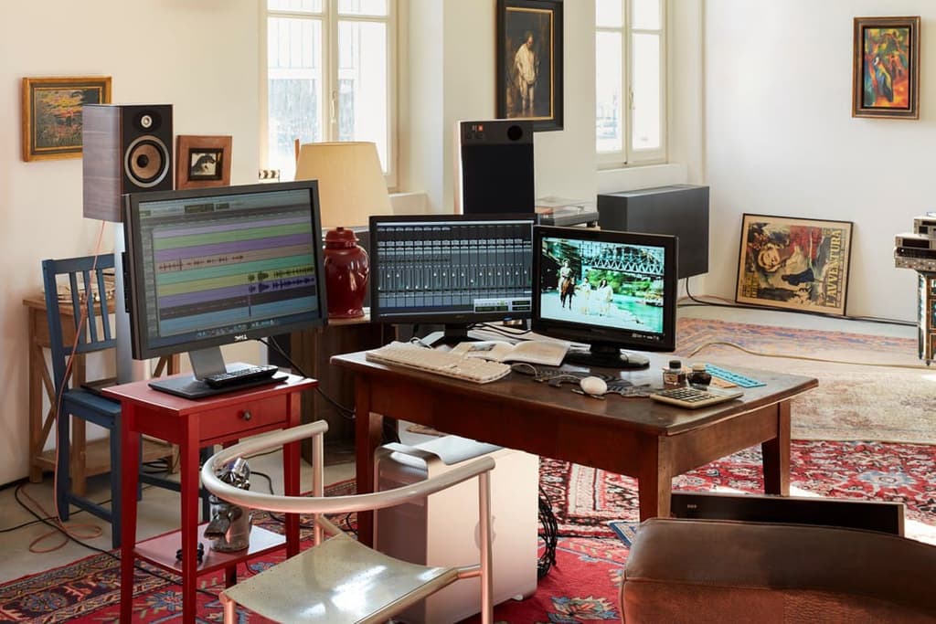 Jean-Luc Godard’s office – recreated at Fondazione Prada