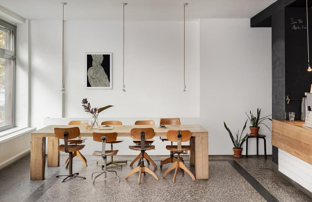 A minimalist Berlin coworking space is for sale