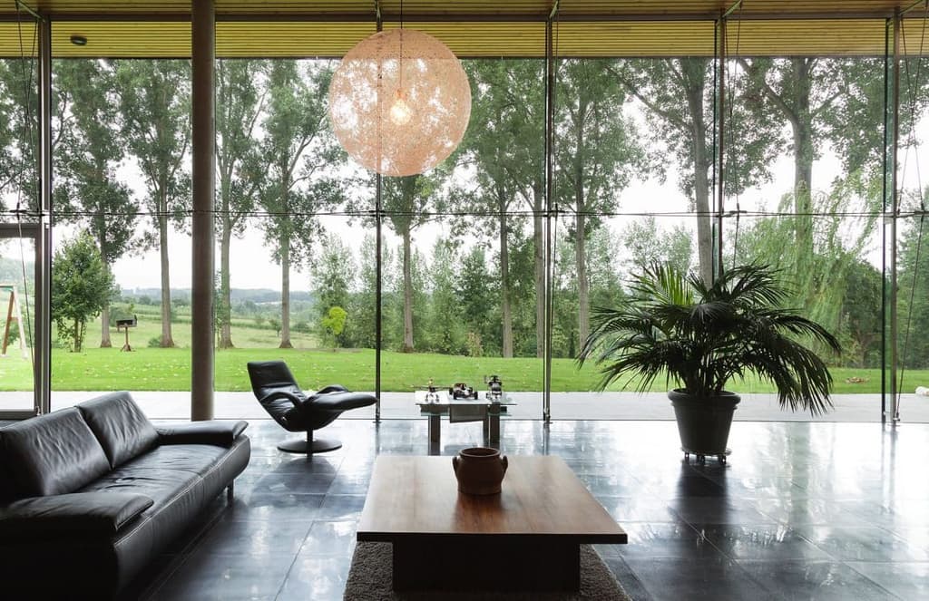 Brutalist 'bunker' home is filled with light in Belgium