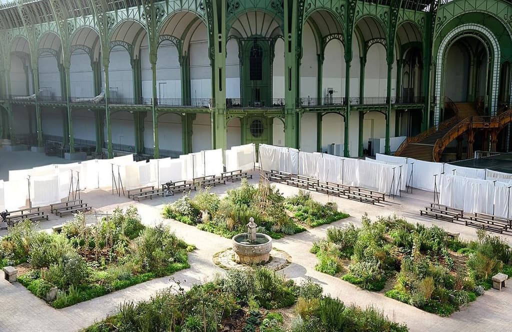 Coco Chanel’s childhood garden springs to life inside the Grand Palais