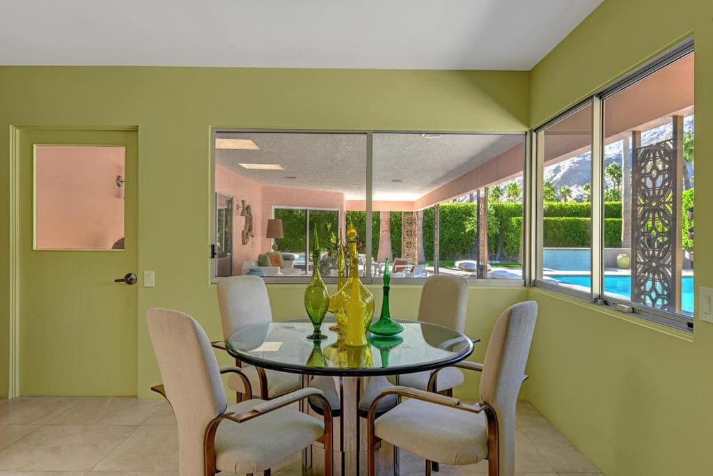 Pastel pink Palm Springs home by Albert Frey is for sale