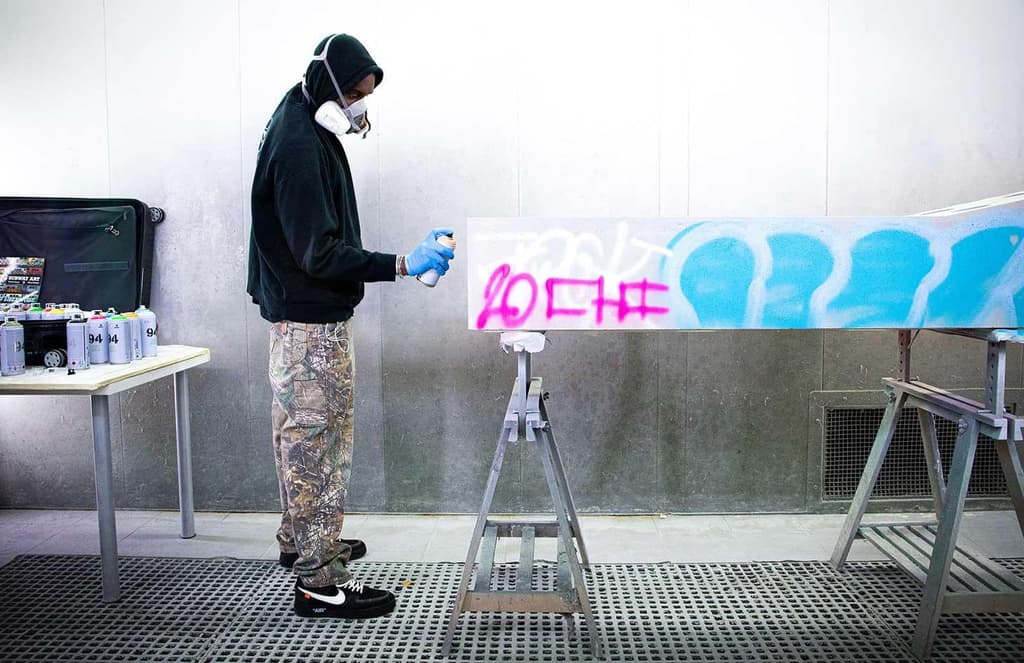 Virgil Abloh showcases new brutalist furniture collection at Galerie Kreo