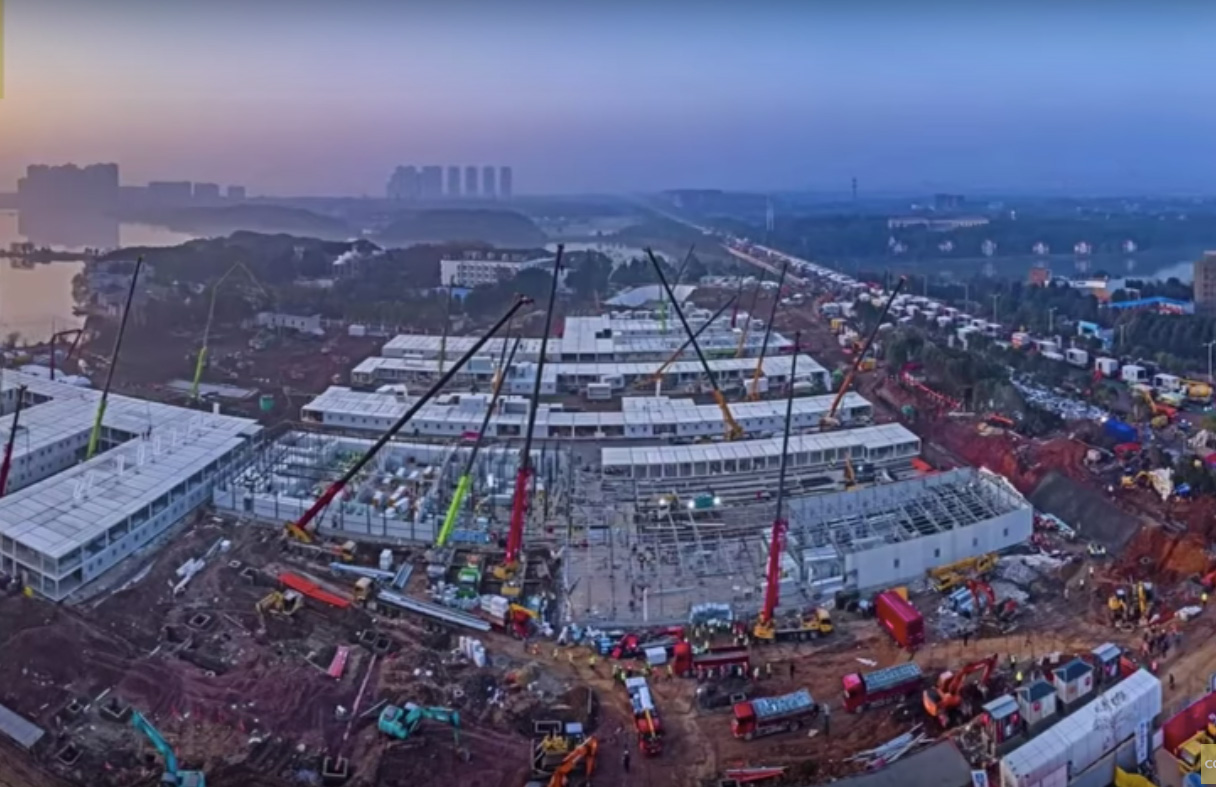 China builds Coronavirus hospital in under 10 days