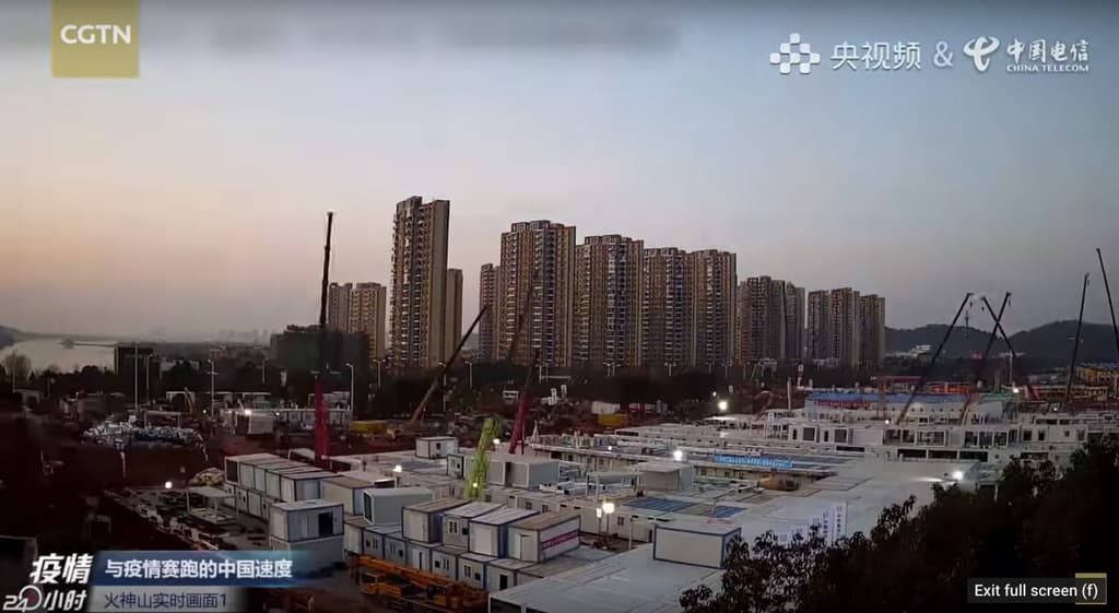 China builds Coronavirus hospital in under 10 days