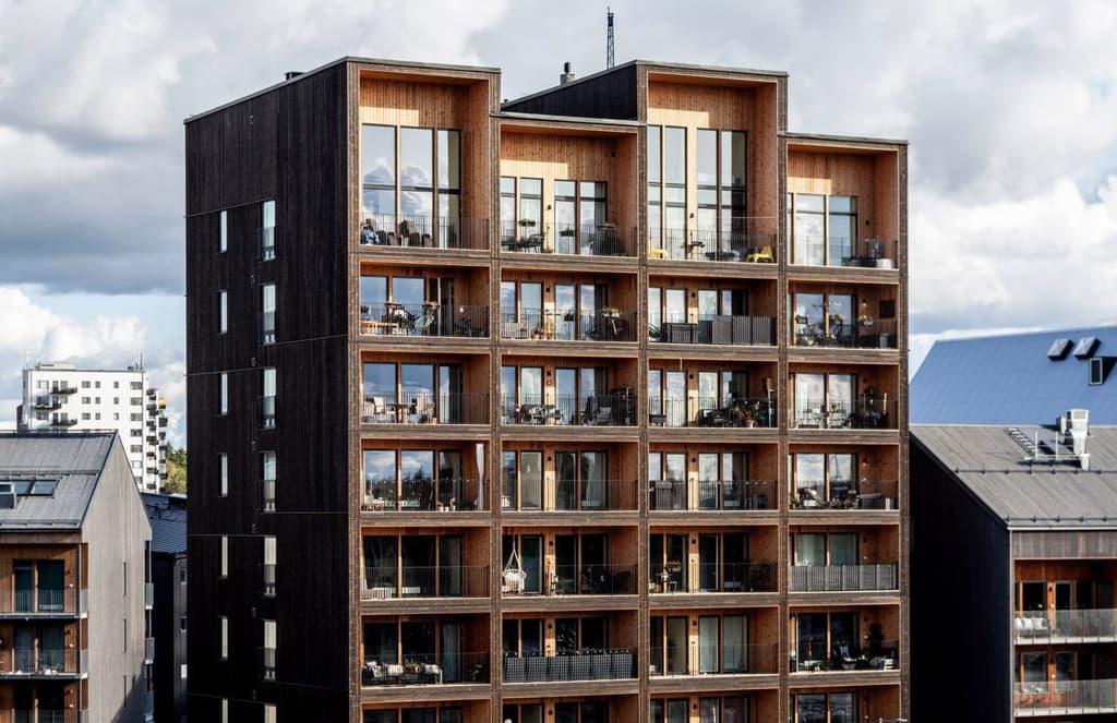 Sweden's tallest timber building completes