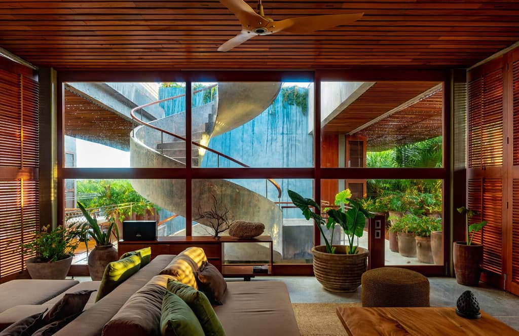 Go inside this brutalist jungle hideaway in Yucatan’s Sian Ka’an Biosphere Reserve