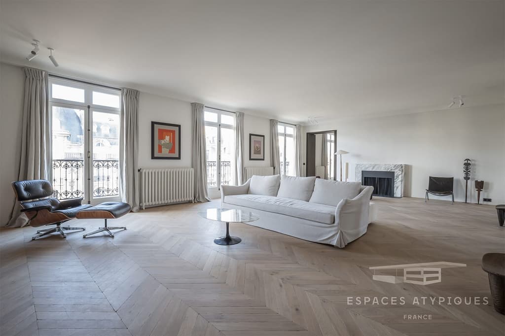A minimalist duplex by the Champs Élysées lists for €8.5m