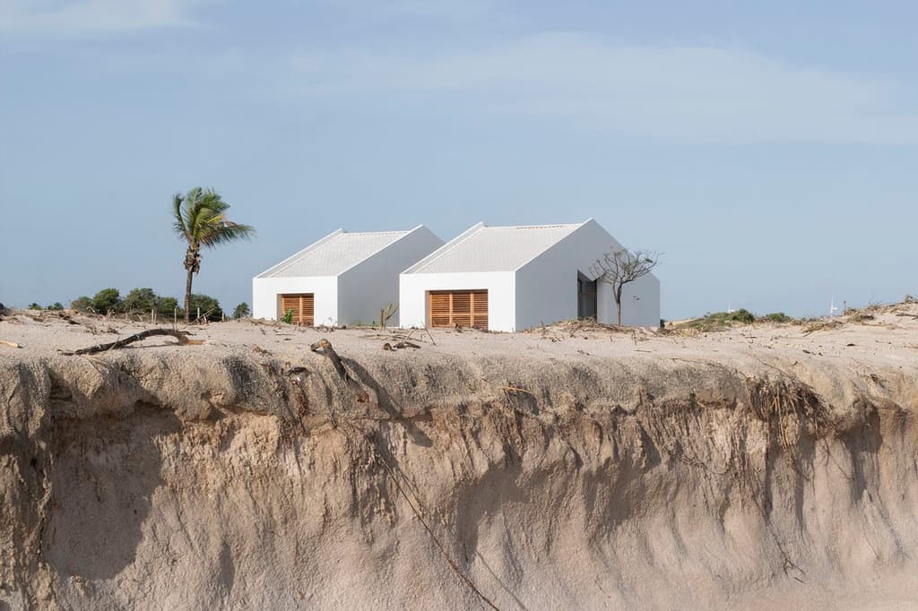 This beach home faces the windswept shoreline of Sao Miguel do Gostoso