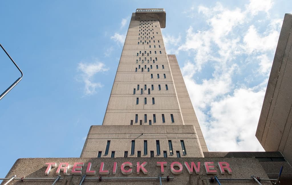 Trellick Tower's concrete facade