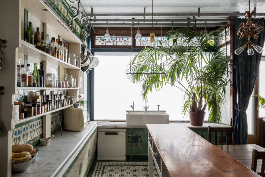 Converted Victorian butcher's for sale in London is decked in period features