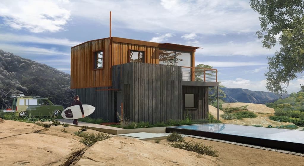 Alchemy Architects lightHouse auxiliary dwelling units can be built atop storage units and garages