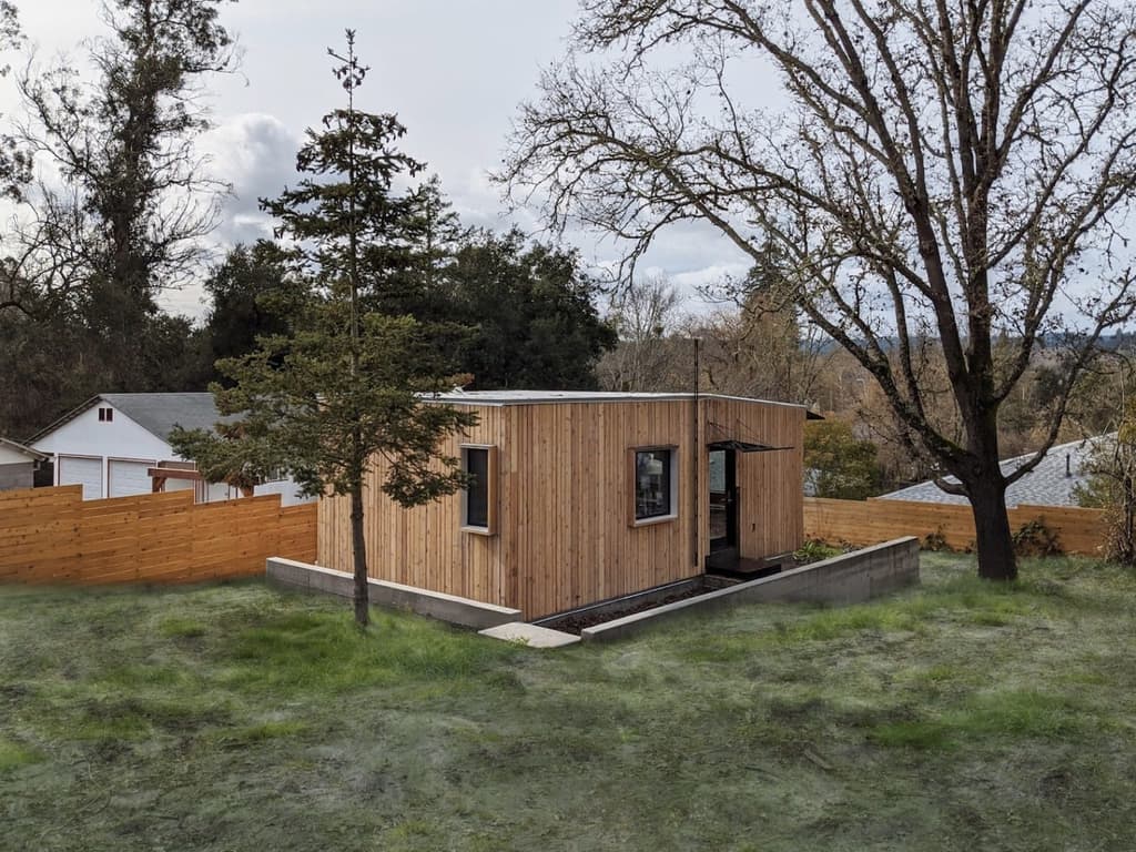 LightHouse auxiliary dwelling units have a rustic ranch vibe inspired by the agrarian landscape