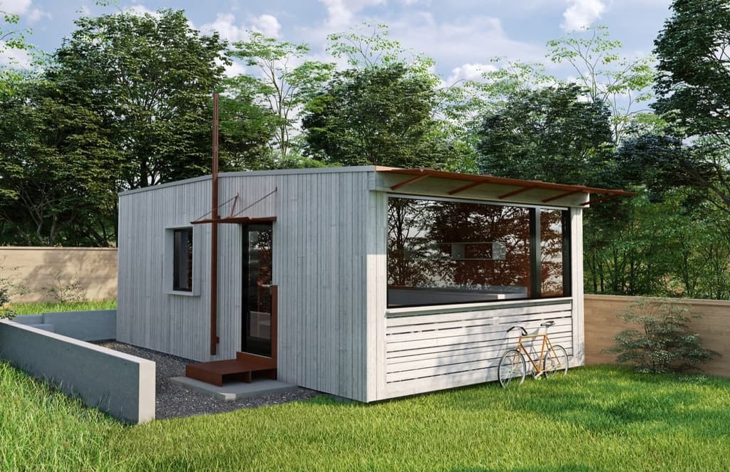 LightHouse auxiliary dwelling units have a rustic ranch vibe inspired by the agrarian landscape