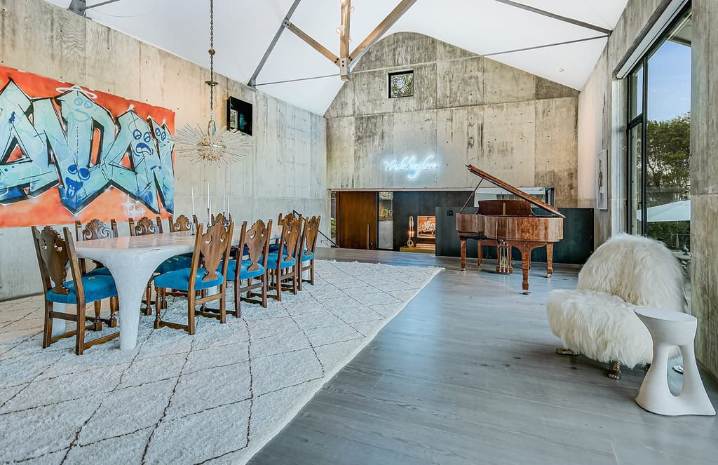 A writer's brutalist Austin estate blends barn and loft living