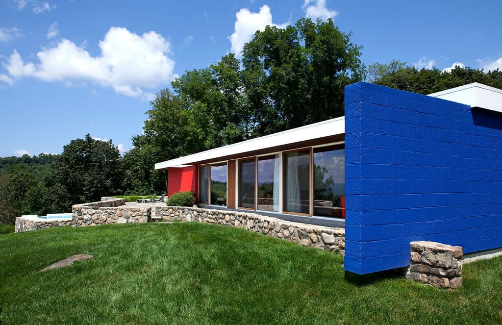 Marcel Breuer's restored Neumann Residence is for sale in Upstate New York