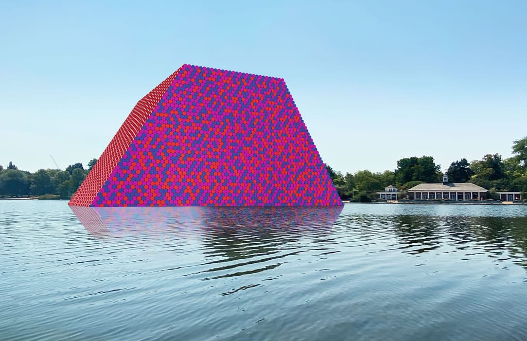 Christo and Jeanne-Claude’s London Mastaba is back – in virtual mode