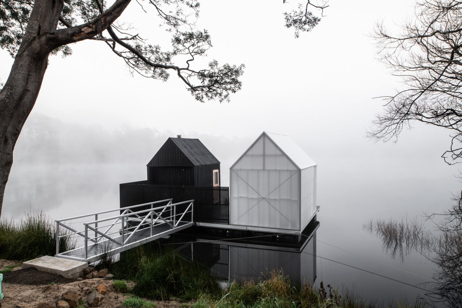Tasmania’s Floating Sauna is a lakeside spa for soaking up the views