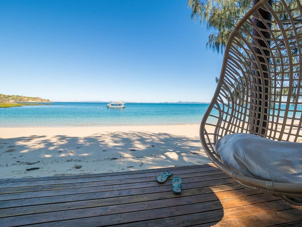 Pumpkin Island lies 14km off the coast of Yeppoon, Queensland, between Brisbane and Cairns. It is for sale via Knight Frank