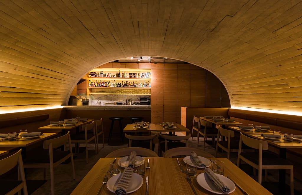 The concrete interiors of Mexico City restaurant Sartoria play with trattoria traditions