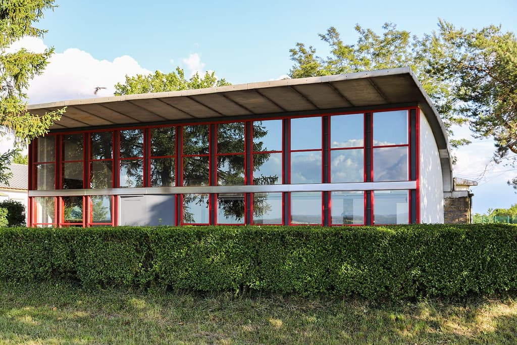 Stay in a former aerodrome clubhouse designed by Prouve and Le Corbusier