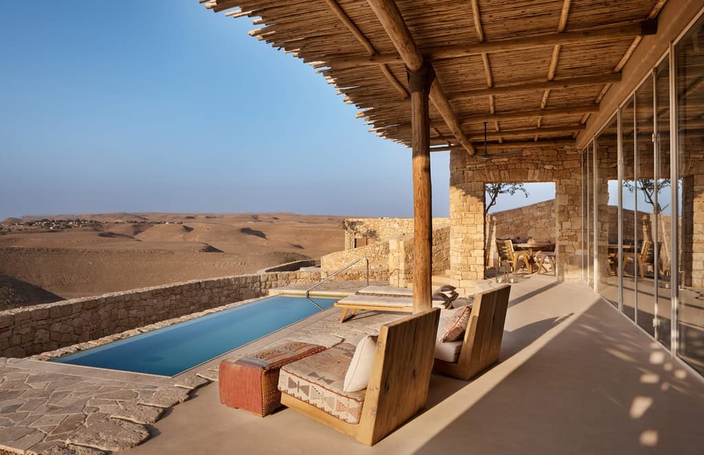 Six Senses Shaharut is built into the sandy slopes of Israel’s Negev Desert