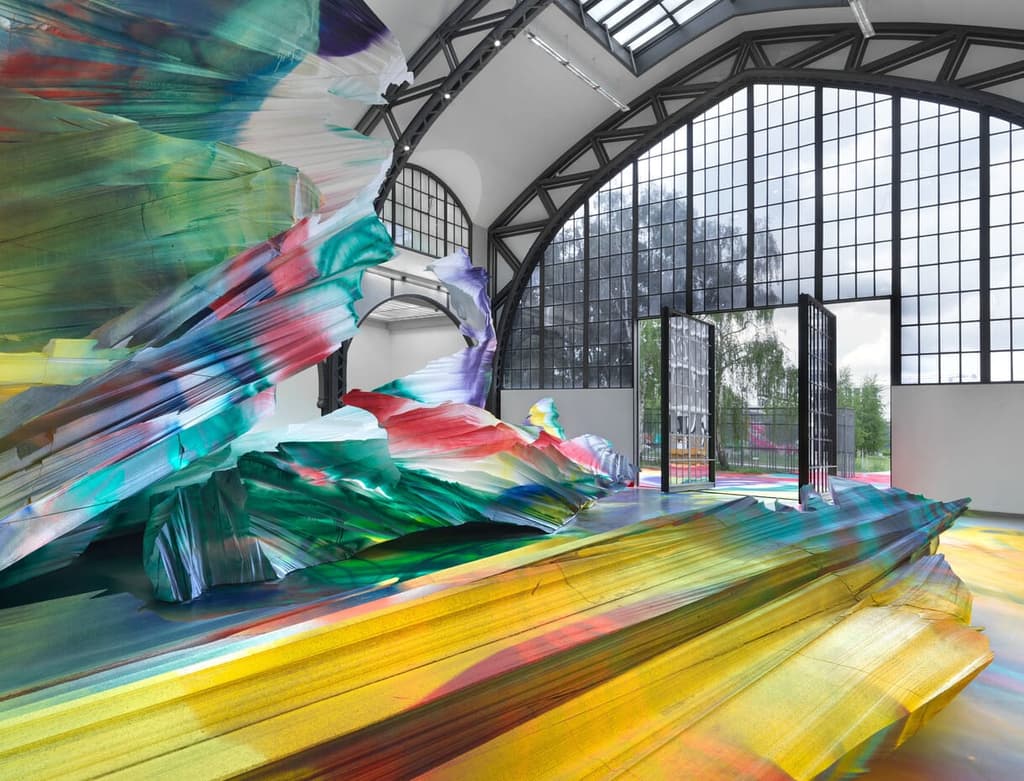 Katharina Grosse transforms Berlin’s Hamburger Bahnhof into a kaleidoscopic world of colour 