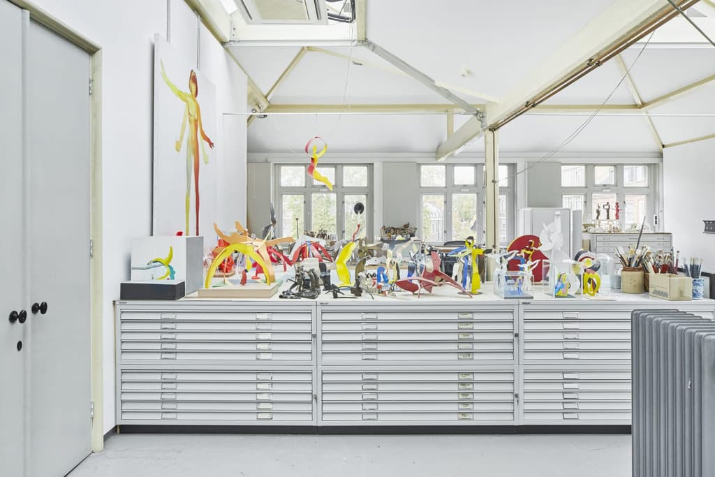Inside the London Home on Charterhouse Square designed for British artist Allen Jones