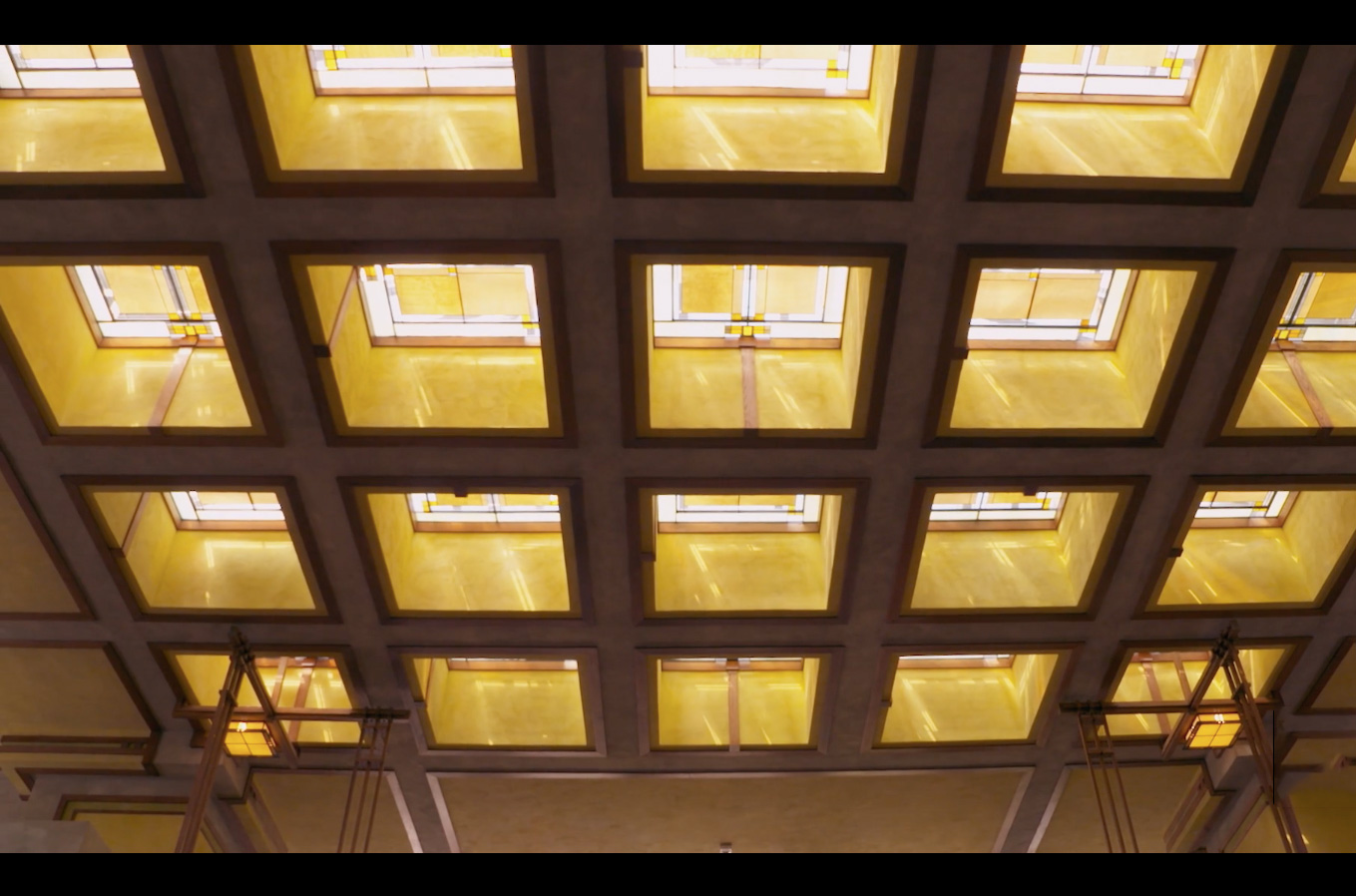 unity temple frank lloyd wright interior