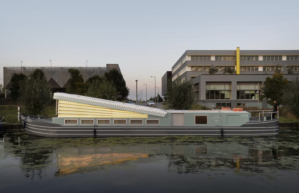 Genesis floating church in Hackney Wick is designed by A floating church has moored in East London’s Hackney Wick