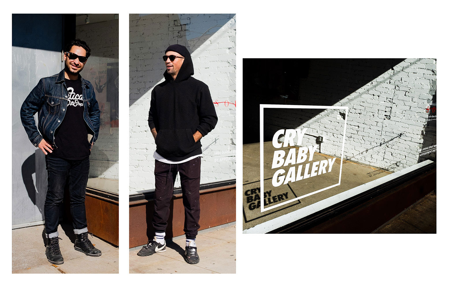 Rob and Mony at Cry Baby Gallery, Toronto