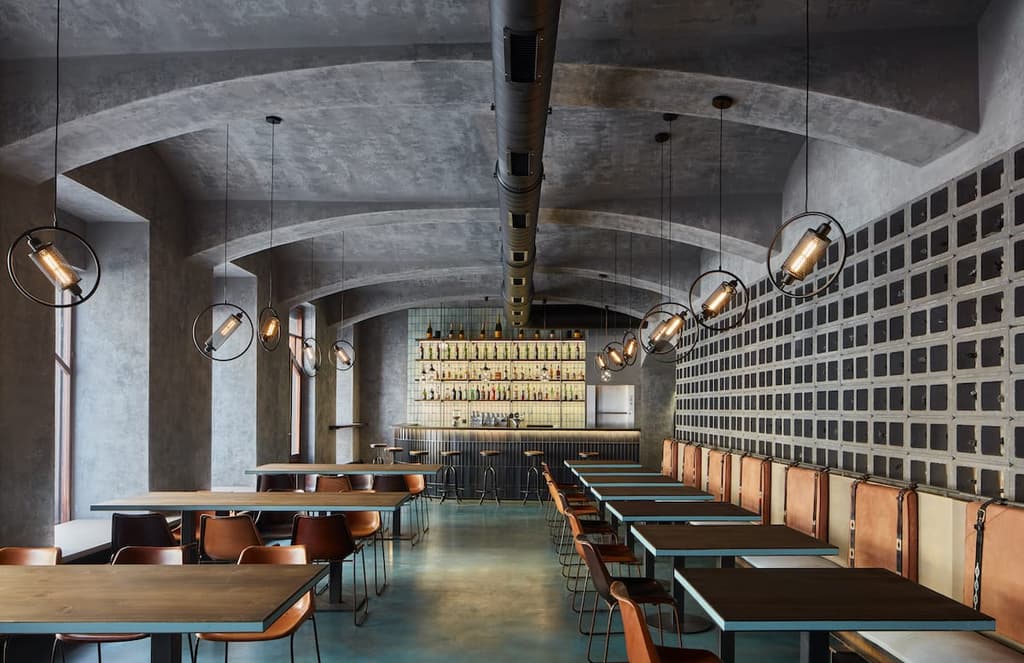 Prague restaurant Gran Fierro is all about the Brutalism