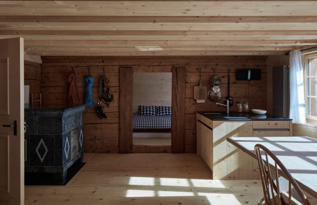 Jonathan Tuckey revives a 17th-century ruin as a contemporary chalet
