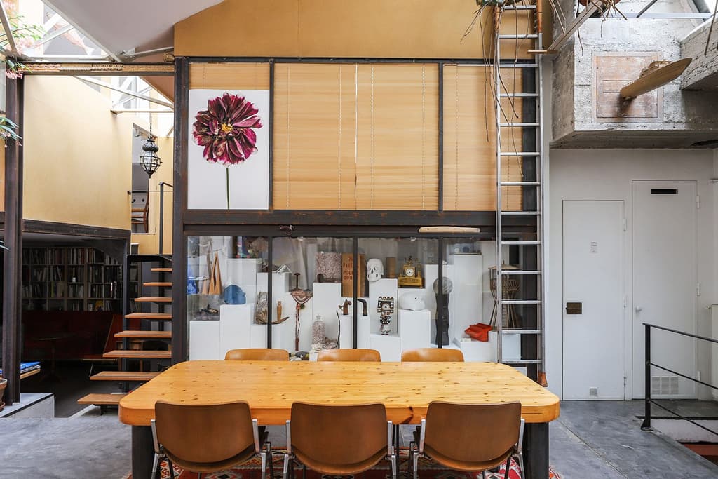 Converted foundry loft offers industrial living in Paris