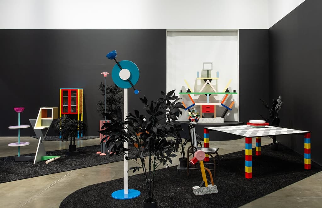 'Memphis Plastic Fields' exhibition celebrates rebellious postmodern design