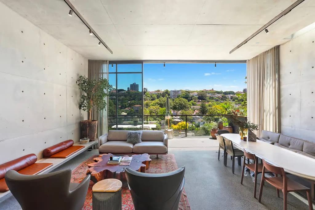 Neo-brutalist Sydney home blends minimalism with loft-living